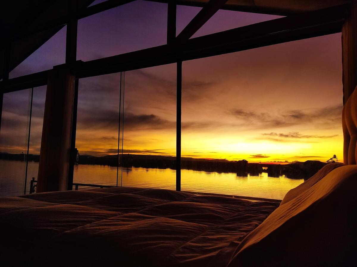 Titicaca Habitacion Panoramica Vista Al Amanecer Villa Puno Dış mekan fotoğraf