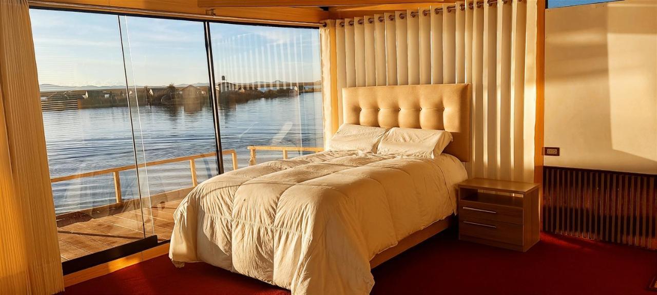 Titicaca Habitacion Panoramica Vista Al Amanecer Villa Puno Dış mekan fotoğraf