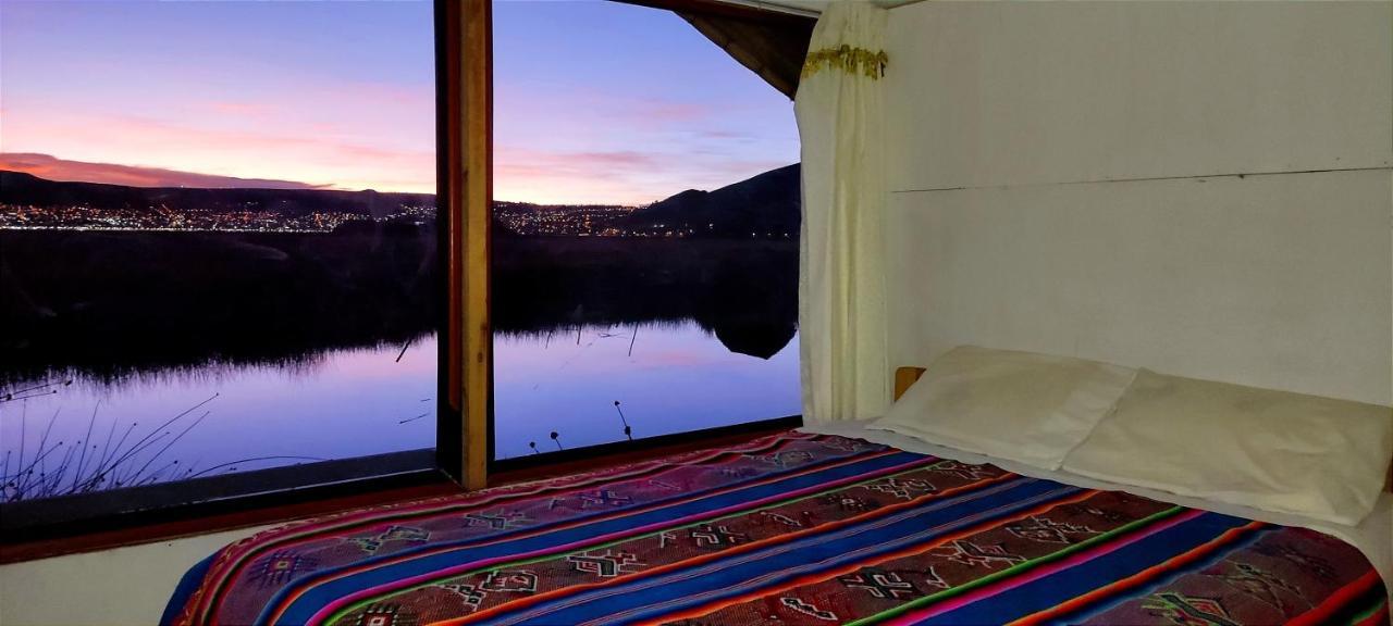 Titicaca Habitacion Panoramica Vista Al Amanecer Villa Puno Dış mekan fotoğraf