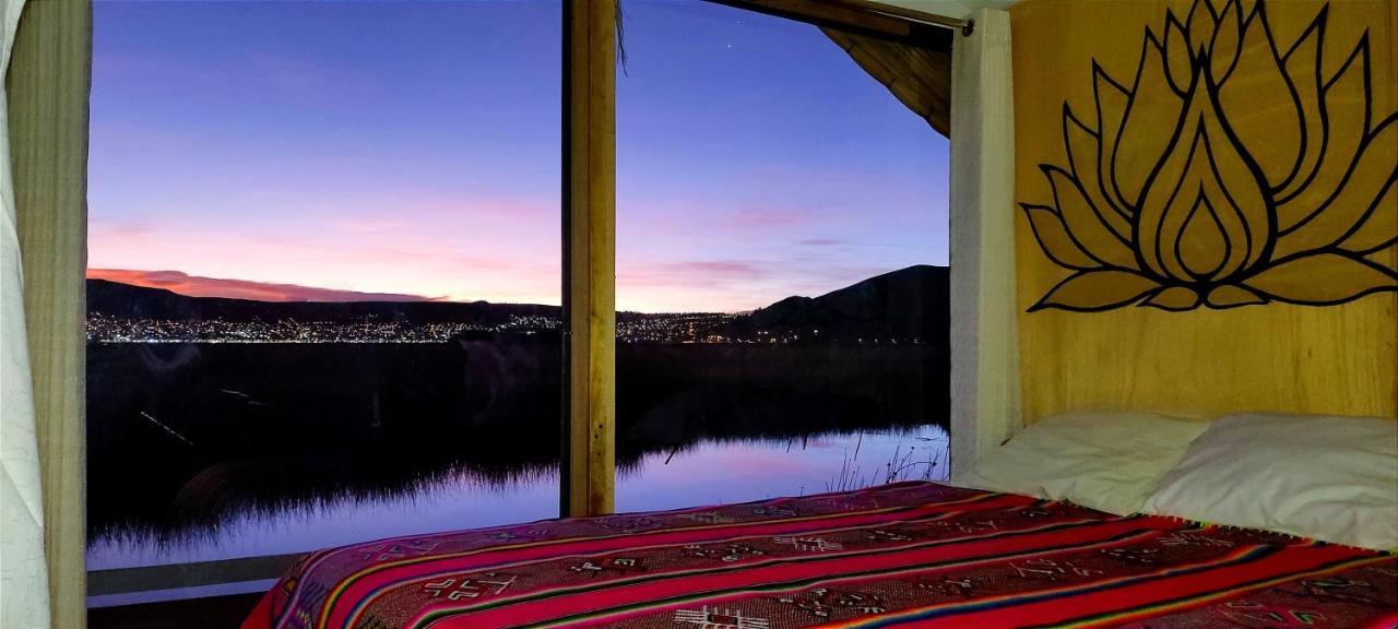 Titicaca Habitacion Panoramica Vista Al Amanecer Villa Puno Dış mekan fotoğraf
