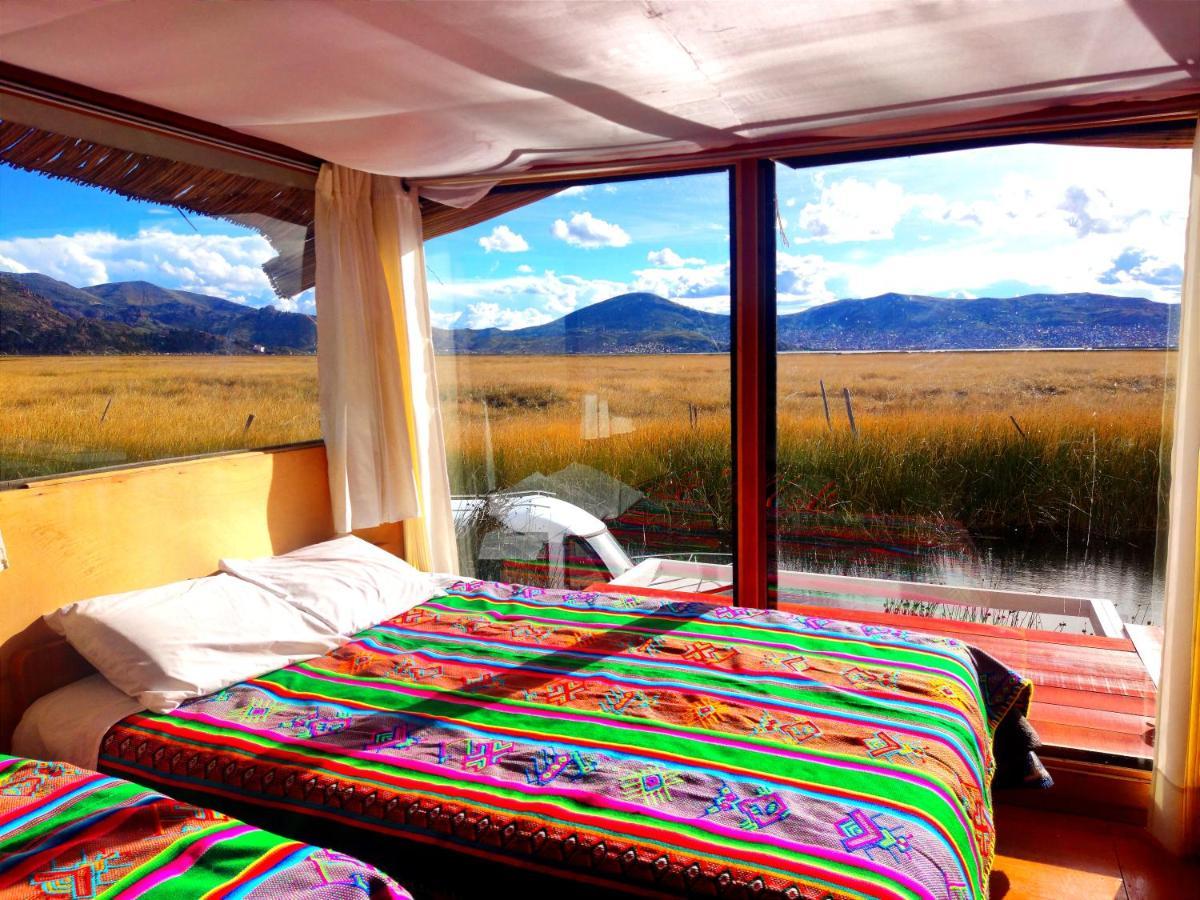 Titicaca Habitacion Panoramica Vista Al Amanecer Villa Puno Dış mekan fotoğraf