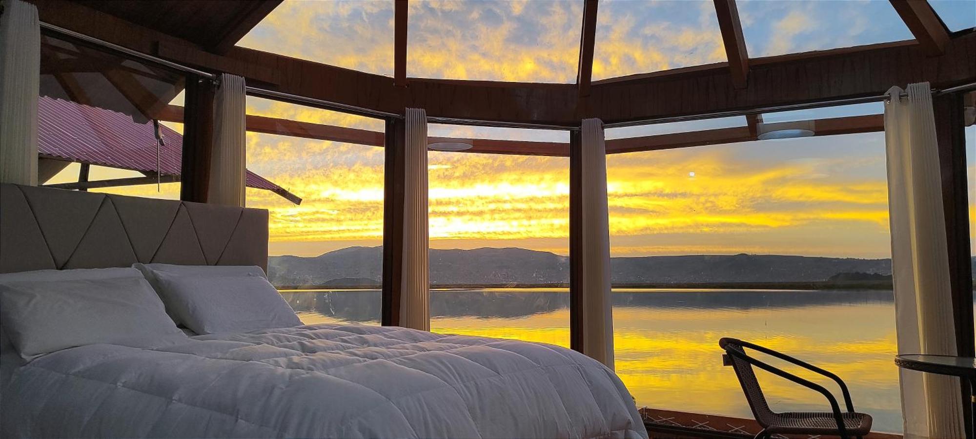 Titicaca Habitacion Panoramica Vista Al Amanecer Villa Puno Dış mekan fotoğraf