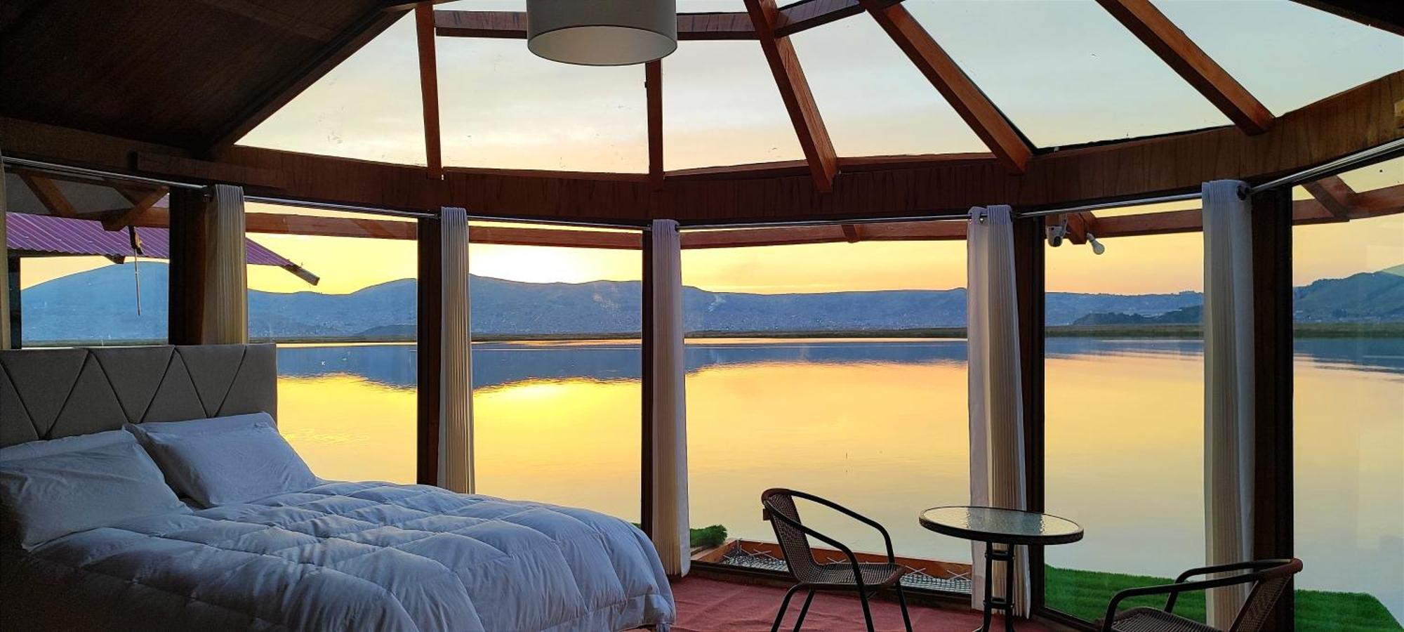 Titicaca Habitacion Panoramica Vista Al Amanecer Villa Puno Dış mekan fotoğraf